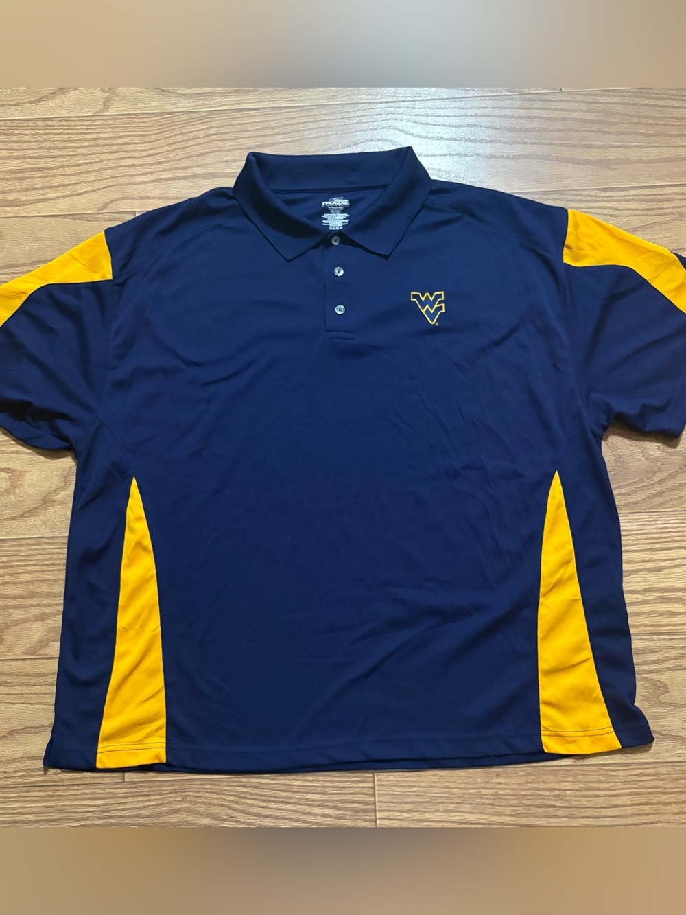 NCAA Pro Edge WVU West Virginia University Mountaineers Athletic Polo XXL